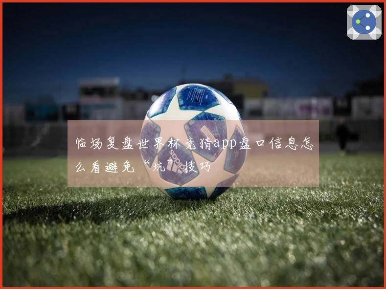 临场复盘世界杯竞猜app盘口信息怎么看避免“坑”技巧